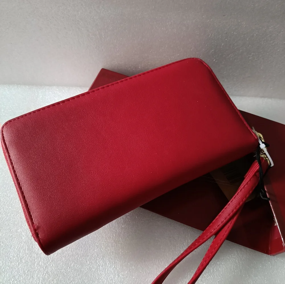 💕Steve Madden Crimson Boxes Wallet Red NIB🎁Nice Gift - Picture 7 of 8